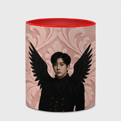 Кружка 3D JinJin Astro с черными крыльями, цвет: 3D-белый + красный — фото 2