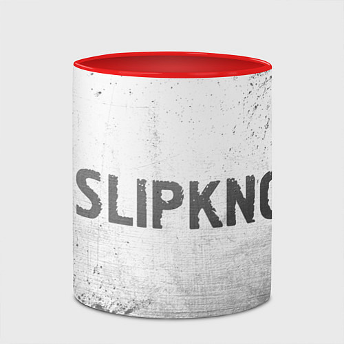 Кружка цветная Slipknot - white gradient по-горизонтали / 3D-Белый + красный – фото 2