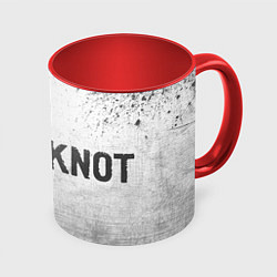 Кружка 3D Slipknot - white gradient по-горизонтали, цвет: 3D-белый + красный