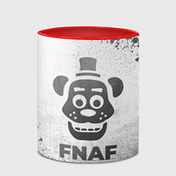 Кружка 3D FNAF - white gradient, цвет: 3D-белый + красный — фото 2