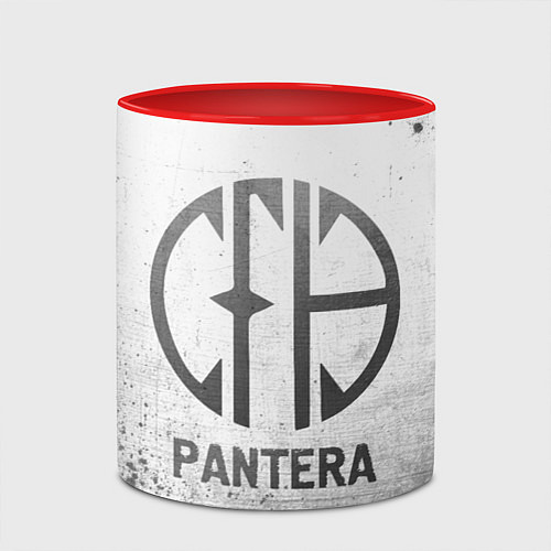 Кружка цветная Pantera - white gradient / 3D-Белый + красный – фото 2