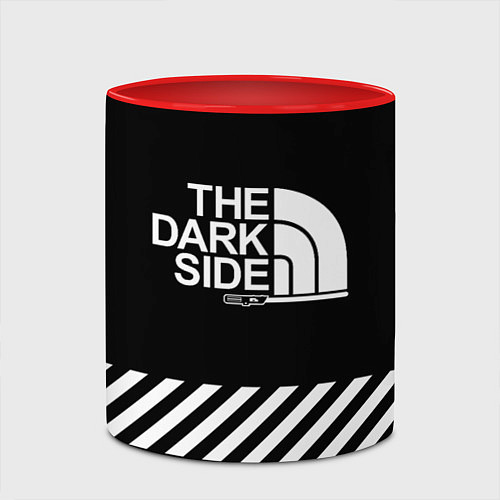 Кружка цветная The dark side / 3D-Белый + красный – фото 2