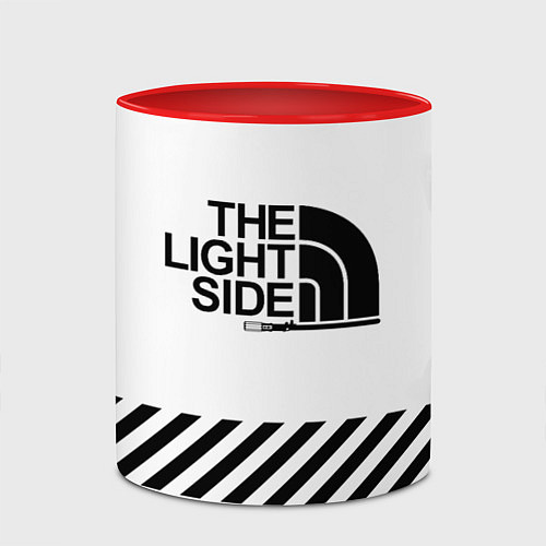 Кружка цветная The light side / 3D-Белый + красный – фото 2