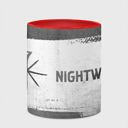 Кружка 3D Nightwish - white gradient по-горизонтали, цвет: 3D-белый + красный — фото 2