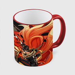 Кружка 3D Mavuika Genshin Impact, цвет: 3D-красный кант