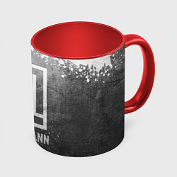 Кружка 3D Lindemann - grey gradient, цвет: 3D-белый + красный