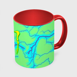 Кружка 3D Monster energy storm electrix, цвет: 3D-белый + красный