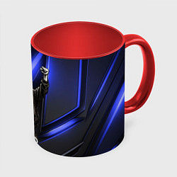 Кружка 3D Победа игрока 456 Игра в кальмара, цвет: 3D-белый + красный