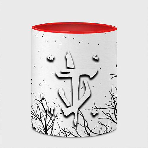 Кружка цветная Doom dark age / 3D-Белый + красный – фото 2