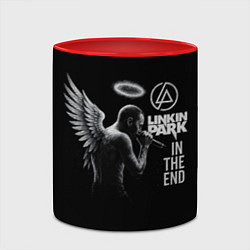 Кружка 3D Честер Беннингтон ангел- In the end, цвет: 3D-белый + красный — фото 2