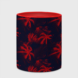 Кружка 3D Palm black red, цвет: 3D-белый + красный — фото 2