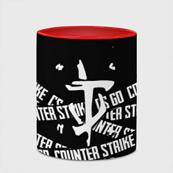 Кружка 3D Doom x counter strike, цвет: 3D-белый + красный — фото 2