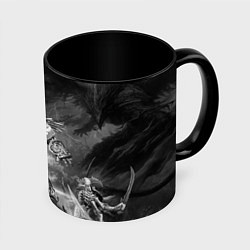 Кружка 3D Робаут Жиллиман - Ультрамарины Warhammer, цвет: 3D-белый + черный