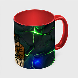 Кружка 3D XXXTentacion anime style, цвет: 3D-белый + красный