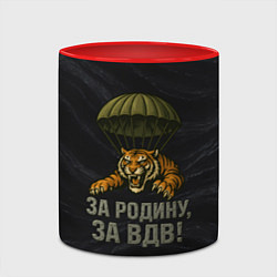 Кружка 3D ВДВ за Родину, цвет: 3D-белый + красный — фото 2