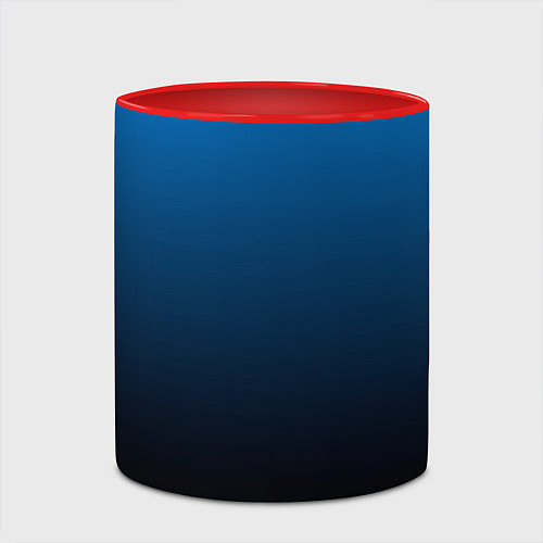 Кружка цветная Blue gradient / 3D-Белый + красный – фото 2
