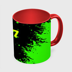 Кружка 3D Dayz кислотное краски логотип, цвет: 3D-белый + красный