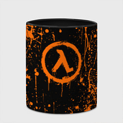 Кружка 3D Халф лайф - подтеки, цвет: 3D-белый + черный — фото 2