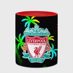 Кружка 3D Liverpool тропики, цвет: 3D-белый + красный — фото 2