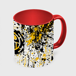 Кружка 3D Пираты сердца - Ван Пис, цвет: 3D-белый + красный