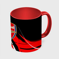 Кружка цветная Arsenal абстракция полосы