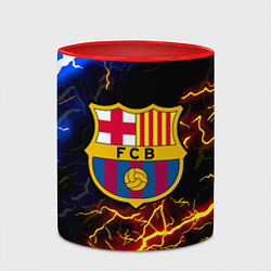 Кружка 3D Барселона неоновый шторм, цвет: 3D-белый + красный — фото 2
