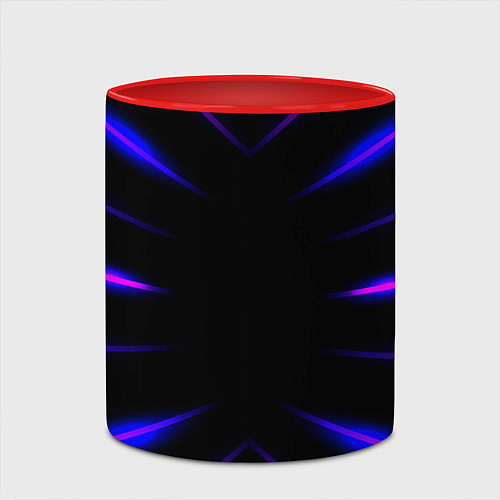 Кружка цветная Color black neon neon / 3D-Белый + красный – фото 2