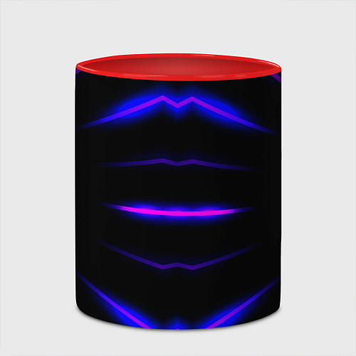 Кружка цветная Color black neon / 3D-Белый + красный – фото 2
