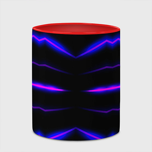 Кружка цветная Color multicoloured neon / 3D-Белый + красный – фото 2