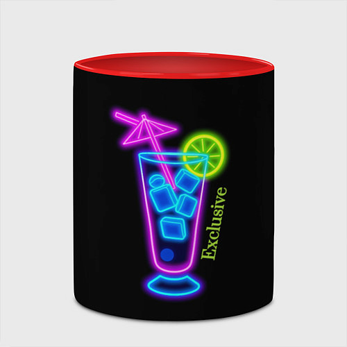 Кружка цветная Exclusive / 3D-Белый + красный – фото 2