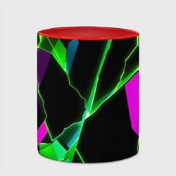 Кружка 3D Neon multicolored glow, цвет: 3D-белый + красный — фото 2