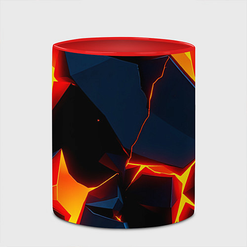 Кружка цветная Neon orange / 3D-Белый + красный – фото 2