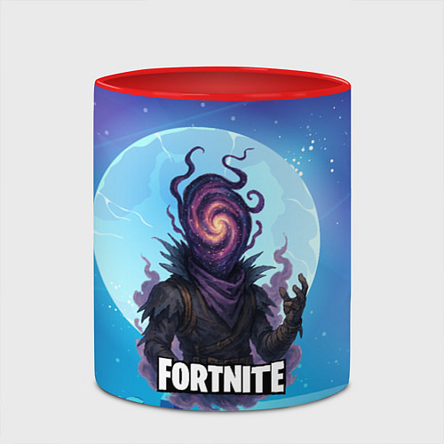 Кружка цветная Рейвен Fortnite / 3D-Белый + красный – фото 2