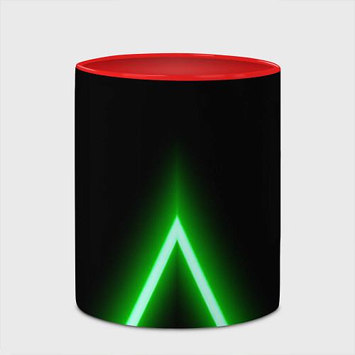 Кружка цветная Color neon green / 3D-Белый + красный – фото 2