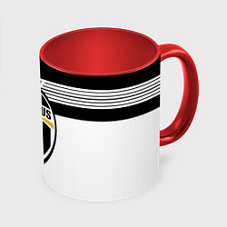 Кружка цветная Juventus полосы линии