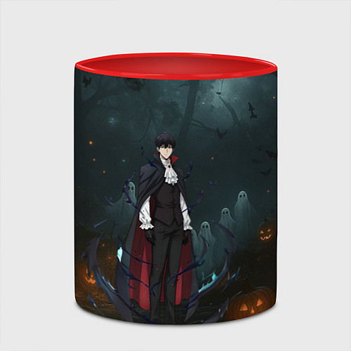 Кружка цветная Вампир Сон Джин-Ву - Поднятие уровня в одиночку ан / 3D-Белый + красный – фото 2