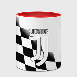 Кружка 3D Ювентус клетка краски, цвет: 3D-белый + красный — фото 2