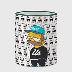 Кружка 3D Bart Just Us, цвет: 3D-зеленый кант — фото 2