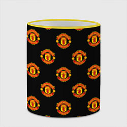 Кружка 3D Manchester United Pattern, цвет: 3D-желтый кант — фото 2