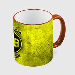 Кружка 3D Borussia Dortmund, цвет: 3D-оранжевый кант