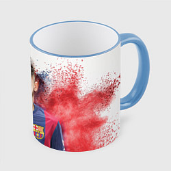Кружка 3D Neymar FCB, цвет: 3D-небесно-голубой кант
