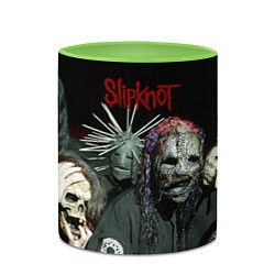 Кружка 3D Slipknot, цвет: 3D-белый + светло-зеленый — фото 2