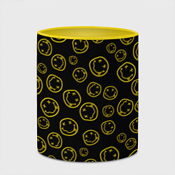Кружка 3D Nirvana Pattern, цвет: 3D-белый + желтый — фото 2