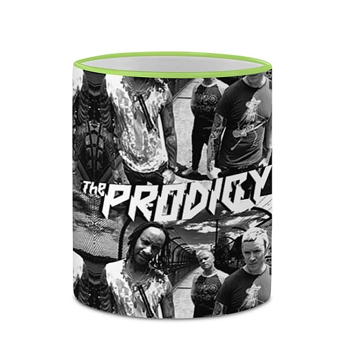 Кружка цветная The Prodigy / 3D-Светло-зеленый кант – фото 2
