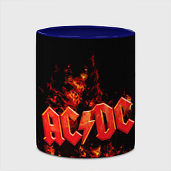 Кружка 3D AC/DC Flame, цвет: 3D-белый + синий — фото 2