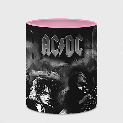 Кружка цветная AC/DC / 3D-Белый + розовый – фото 2