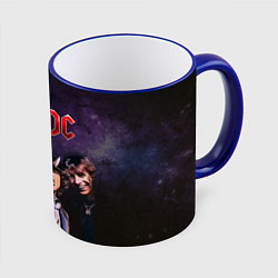 Кружка 3D AC/DC, цвет: 3D-синий кант