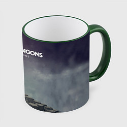 Кружка 3D Imagine Dragons: Night Visions, цвет: 3D-зеленый кант