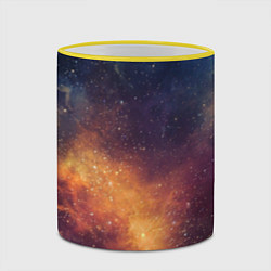 Кружка 3D Космос, цвет: 3D-желтый кант — фото 2