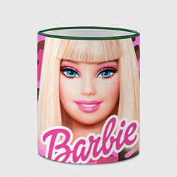 Кружка 3D Барби, цвет: 3D-зеленый кант — фото 2